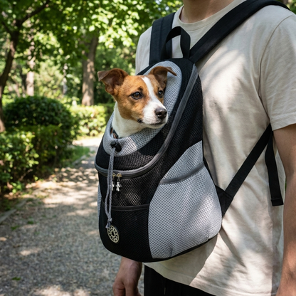 PUPPORT – Breathable Adjustable Pet Backpack  for Travel Convenience