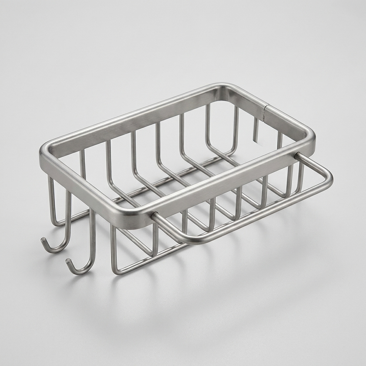 RINSEVERRA – No-Drill Sink Drain Rack with Hook for Convenient Storage