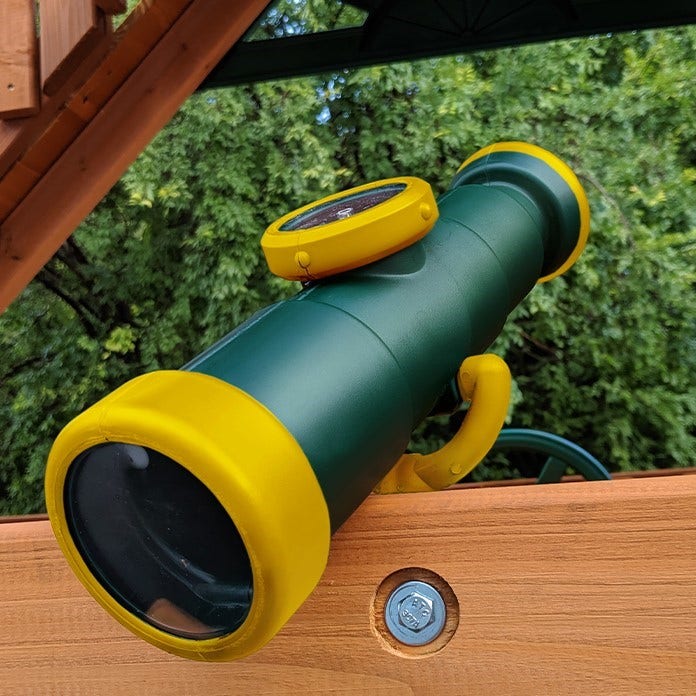 Playset Telescope with Working Compass - Green