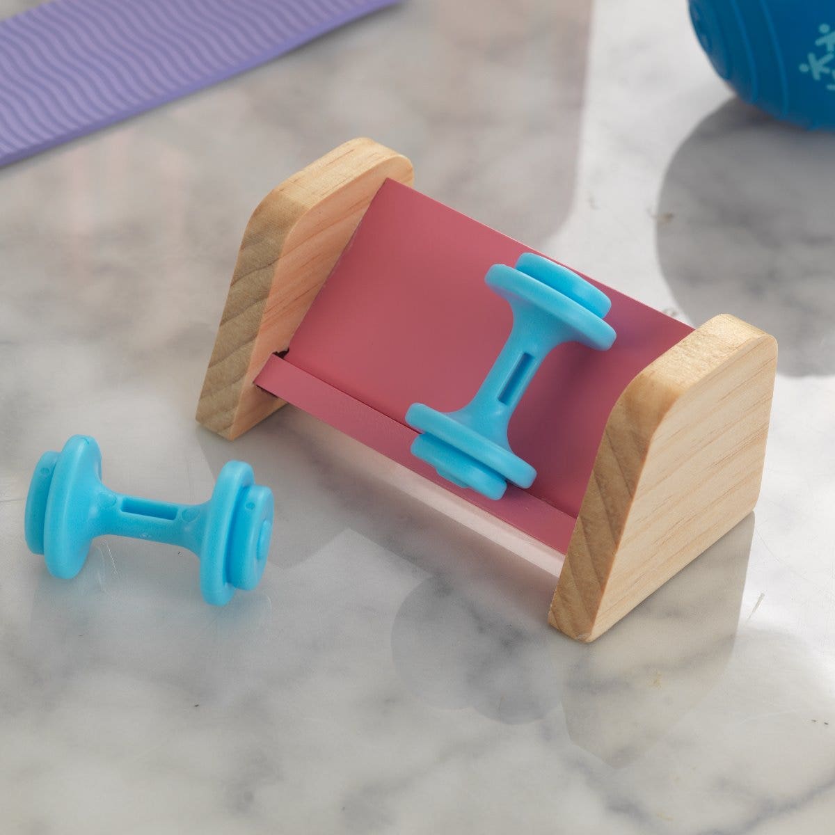 Miniature Dollhouse Gym Accessory Set