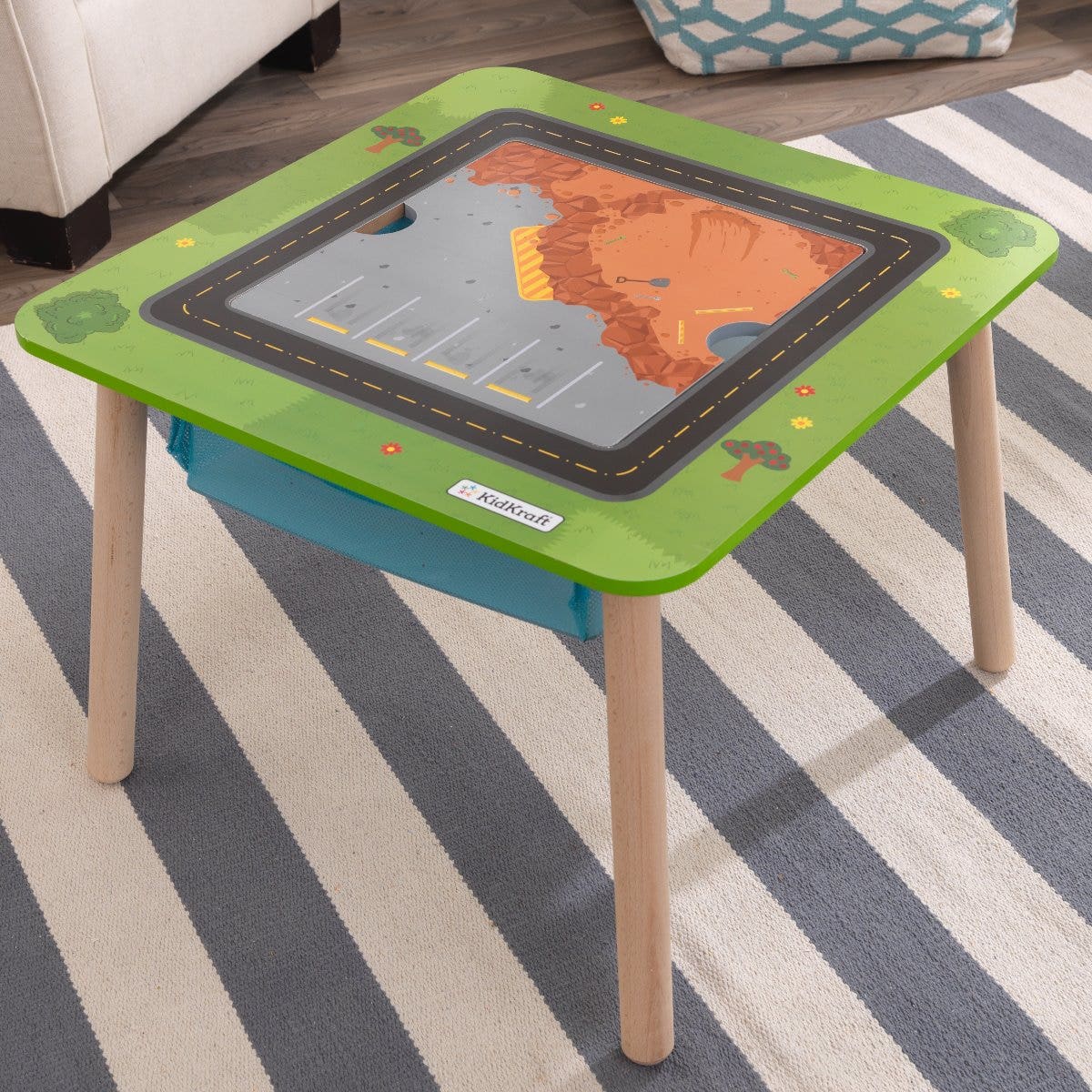 Kids Train Play Table and Set with Storage