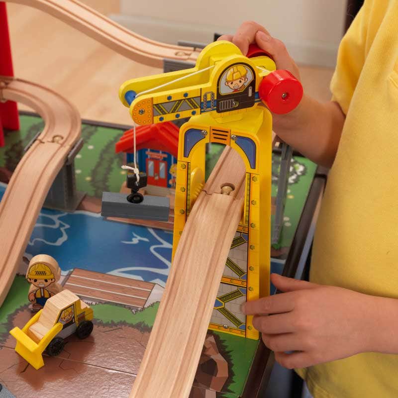 Kids Train Play Table and Set with Storage and Magnetic Details