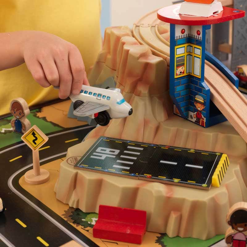 Kids Train Play Table and Set with Storage and Magnetic Details