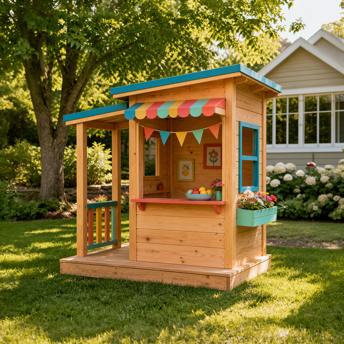 Kids Market Stand Outdoor Playhouse