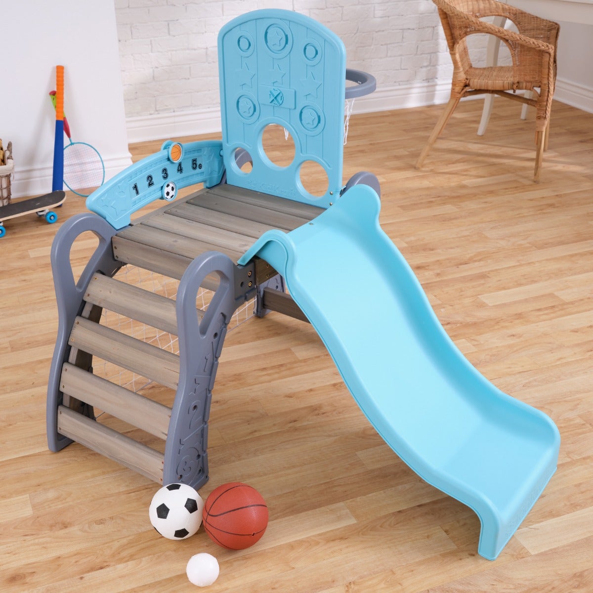 Kids Sports Activity Climber with Slide