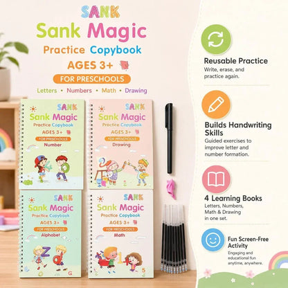 TRACEBUD – Magic Handwriting Practice Copybook Set for Confident Writing
