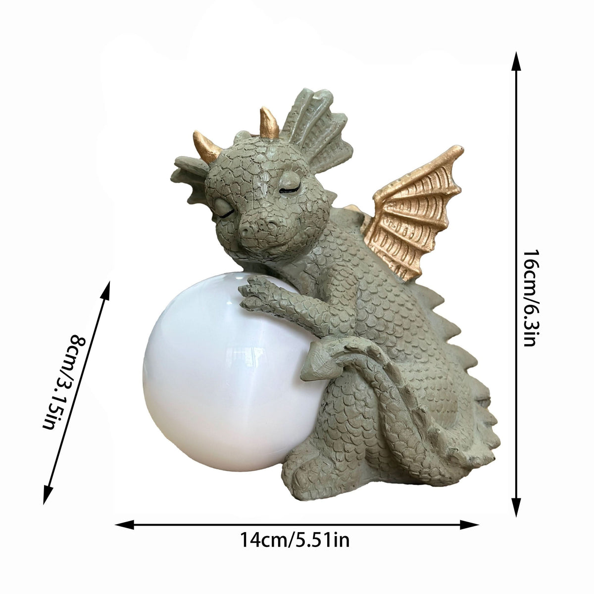 DINOGLOW – Solar Meditation Dinosaur Statue Light