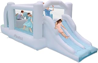 Inflatable Bounce House with Double Slides and Blower