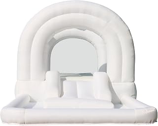 Inflatable Bounce House with Slide, Ball Pit and Basketball Hoop