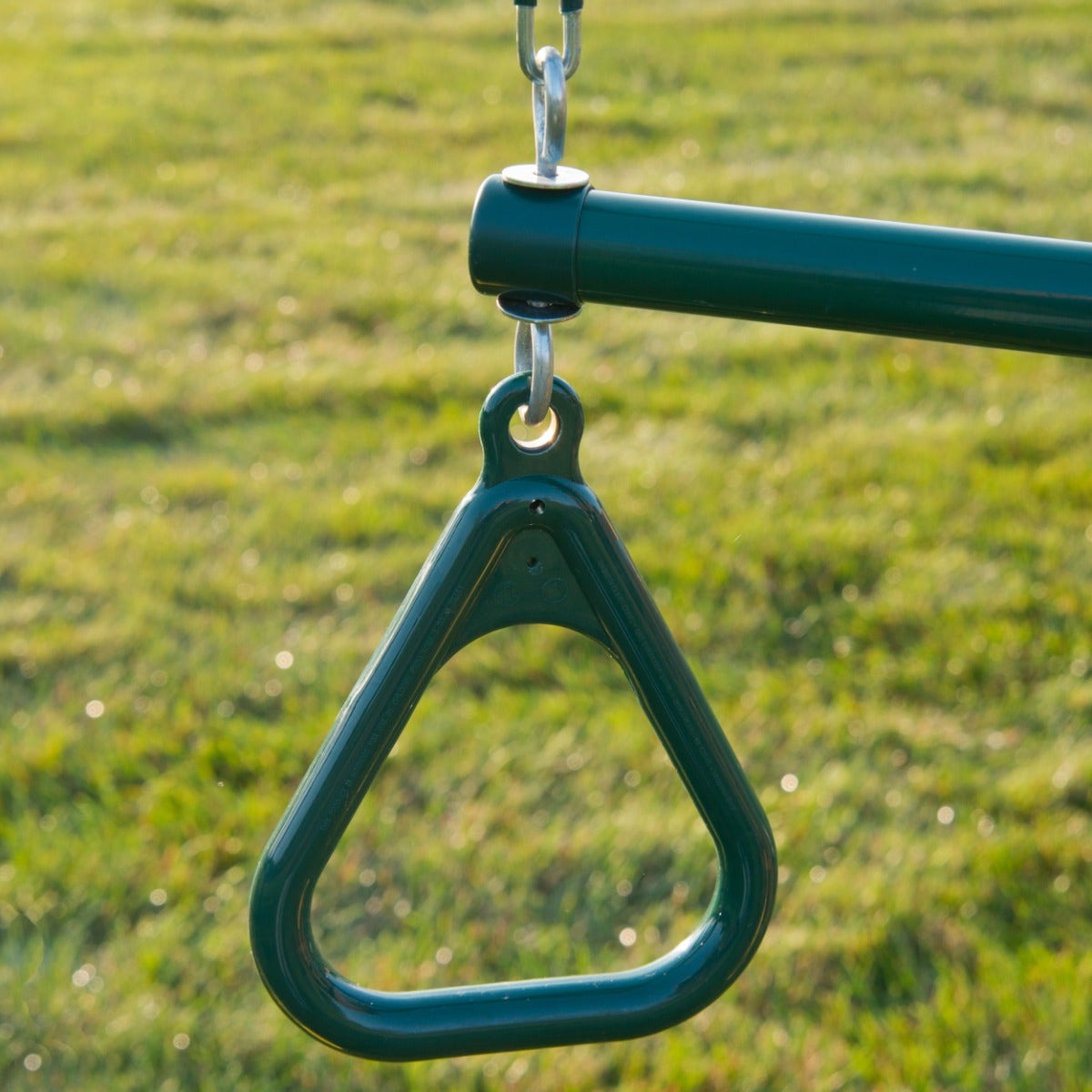 Extra Duty Green Swings & Ring/Trapeze Bar (2-Pack)
