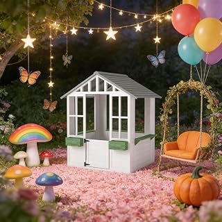 Wooden Outdoor Playhouse for Kids
