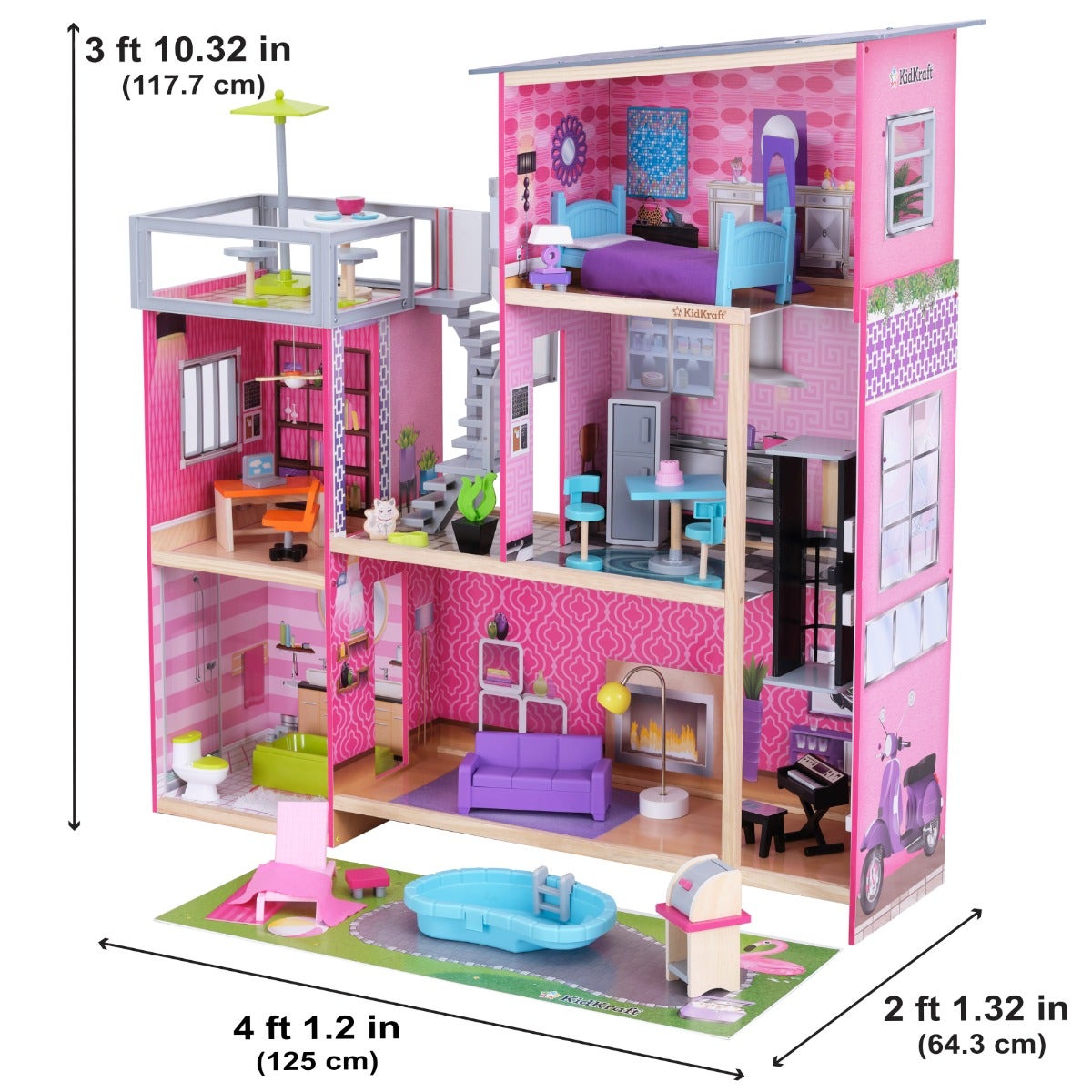 Dollhouse with Elevator and Lights and Sounds