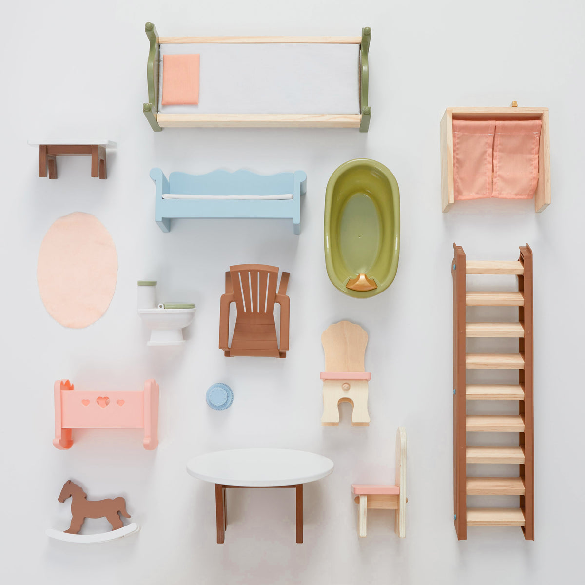 Wooden Dollhouse for Kids