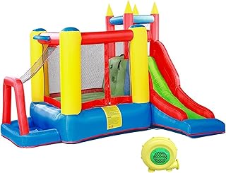 Inflatable Bounce House with Slide and Blower