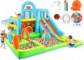 10-in-1 Kids Inflatable Water Slide Bounce House with Slide
