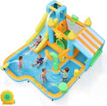 10-in-1 Kids Inflatable Water Slide Bounce House with Slide