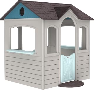 Outdoor Playhouse with Half Door and Windows