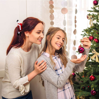 TINSELLOOP – 10-Piece Christmas Scrunchie Set for Festive Hair Looks