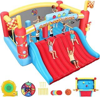 8-in-1 Inflatable Bounce House for Kids