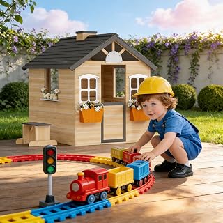 Wooden Playhouse for Kids