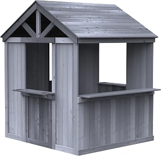Cedar Wooden Playhouse with Door
