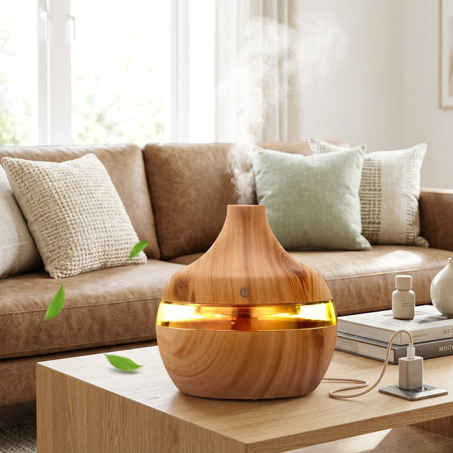 ARBOAROMA – Wood-Grain Aromatherapy Diffuser Light for Relaxing Ambience