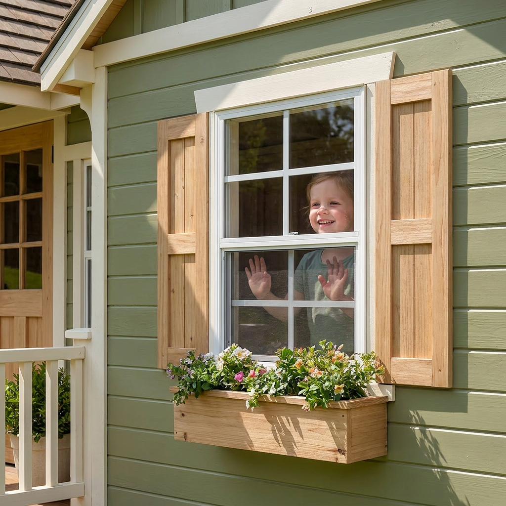 Garden Cottage Playhouse with Front Porch