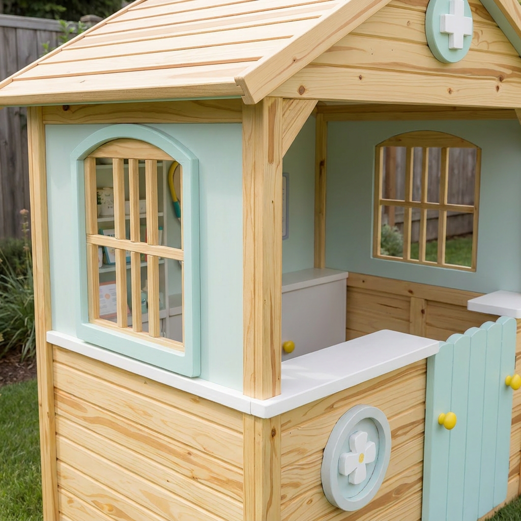 Doctor Clinic Garden Playhouse for Pretend Play