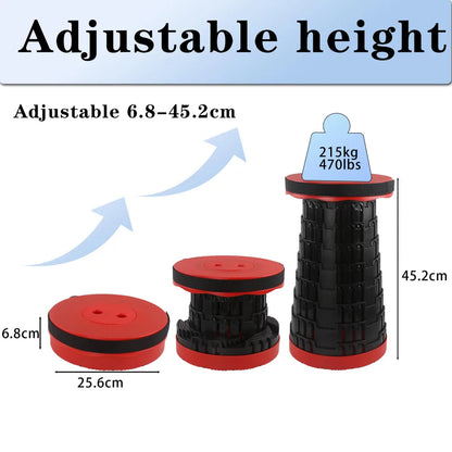 STACKSEAT – Portable Telescopic Camping Stool