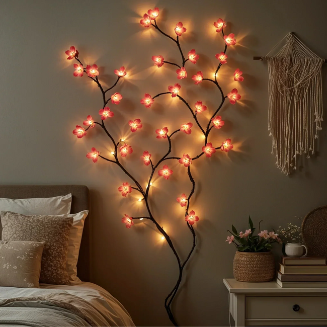 PETALMORIA – Cherry Blossom String Lights for Soft Evening Glow