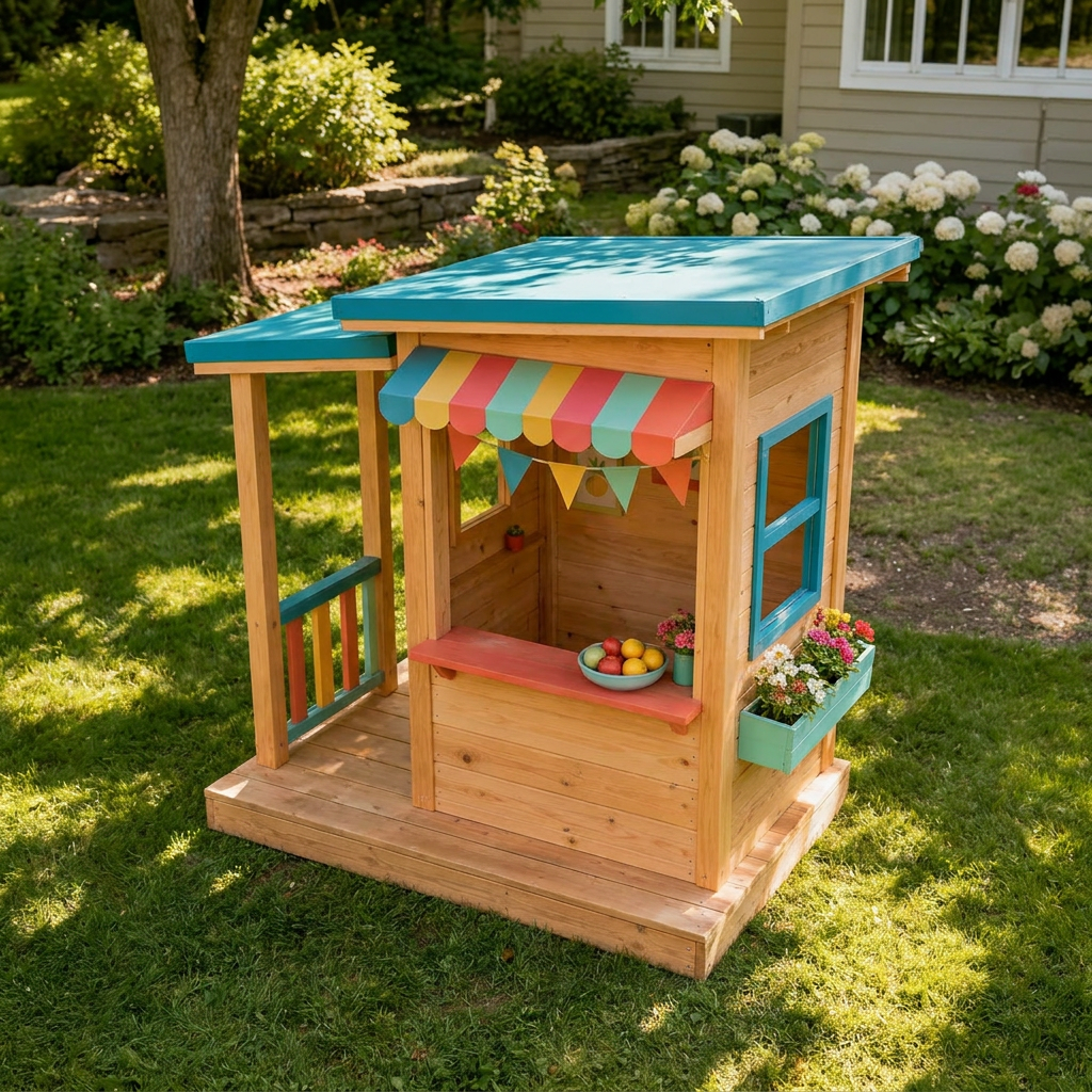 Kids Market Stand Outdoor Playhouse