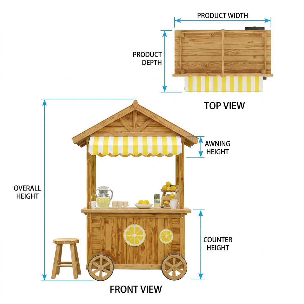 Lemonade Stand Garden Playhouse for Kids