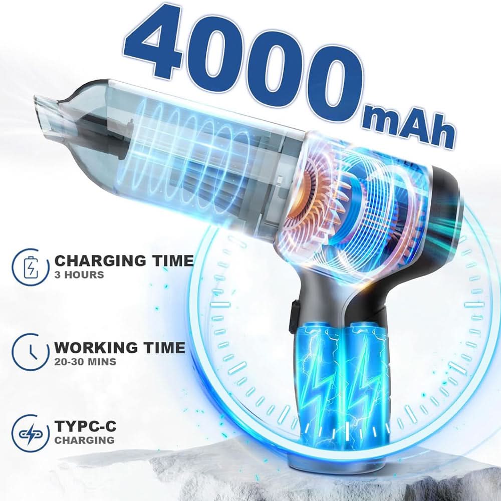 POWERCLEAN – Cordless Handheld Vacuum with Powerful Suction