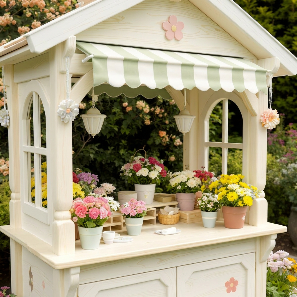 Flower Shop Outdoor Playhouse for Kids