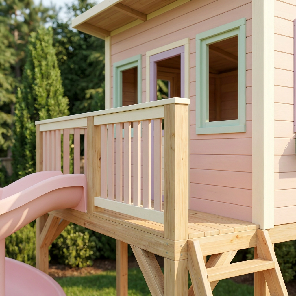 Garden Hideaway Playhouse with Spiral Slide