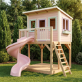 Garden Hideaway Playhouse with Spiral Slide