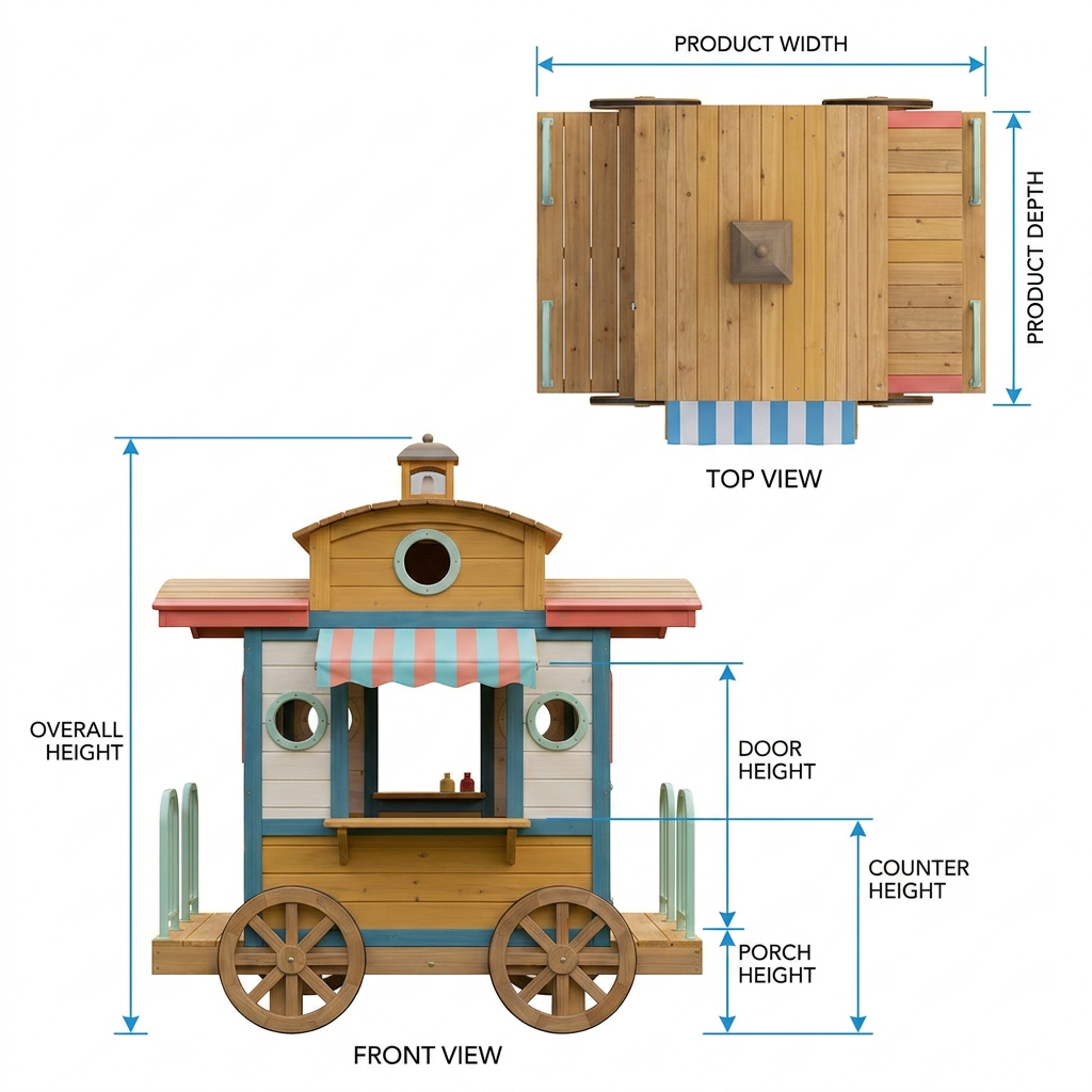 Treat Wagon Garden Playhouse for Kids