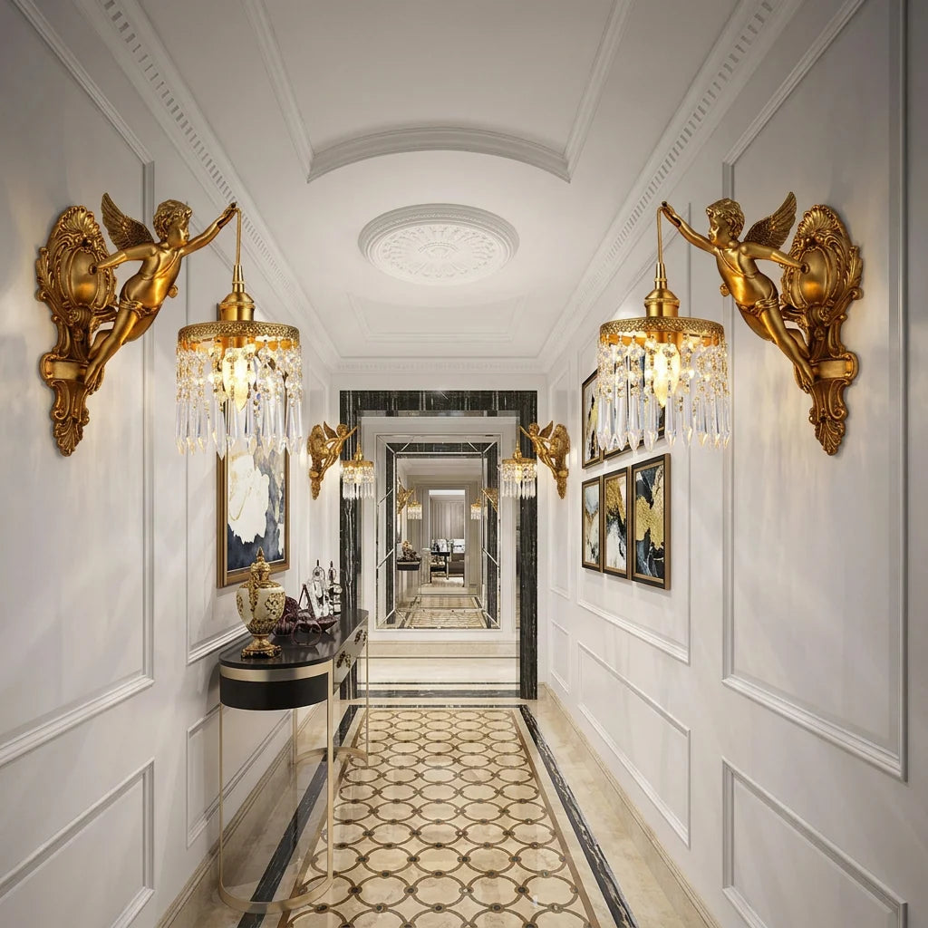 CHERULORIA – Decorative Angel Wall Light for Elegant Home Interiors