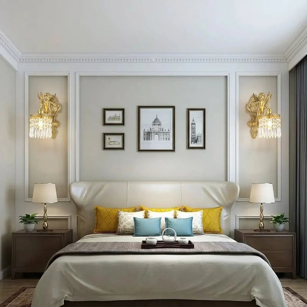 CHERULORIA – Decorative Angel Wall Light for Elegant Home Interiors