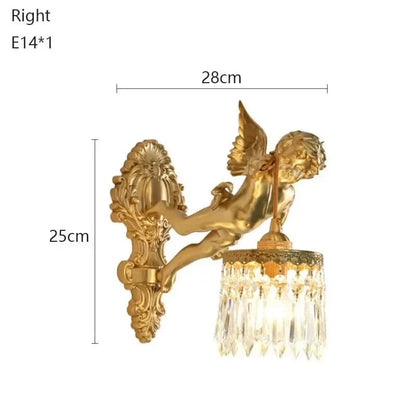 CHERULORIA – Decorative Angel Wall Light for Elegant Home Interiors