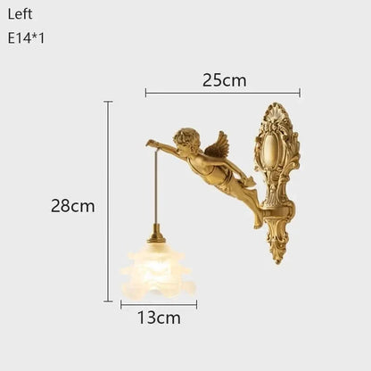 CHERULORIA – Decorative Angel Wall Light for Elegant Home Interiors