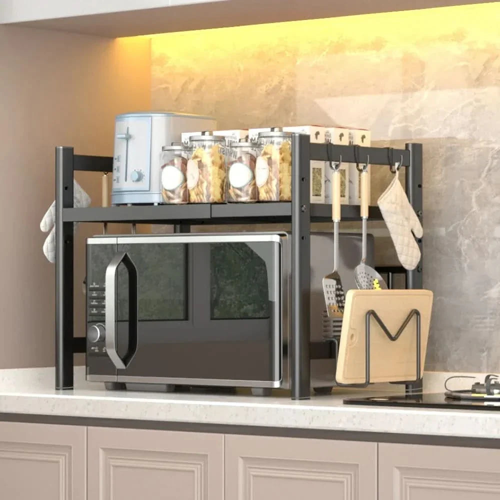 MICROAVORA – Space-Saving Microwave Storage Rack for Modern Kitchens