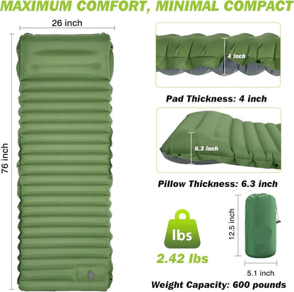 CLOUDTREK – Self-Inflating Camping Sleeping Pad