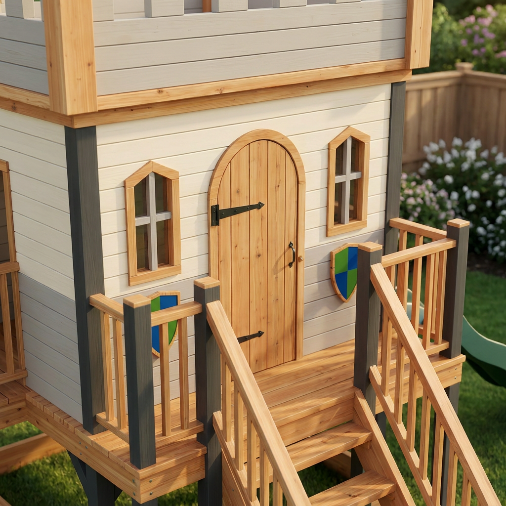 Little Knights Castle Playset with Green Slide