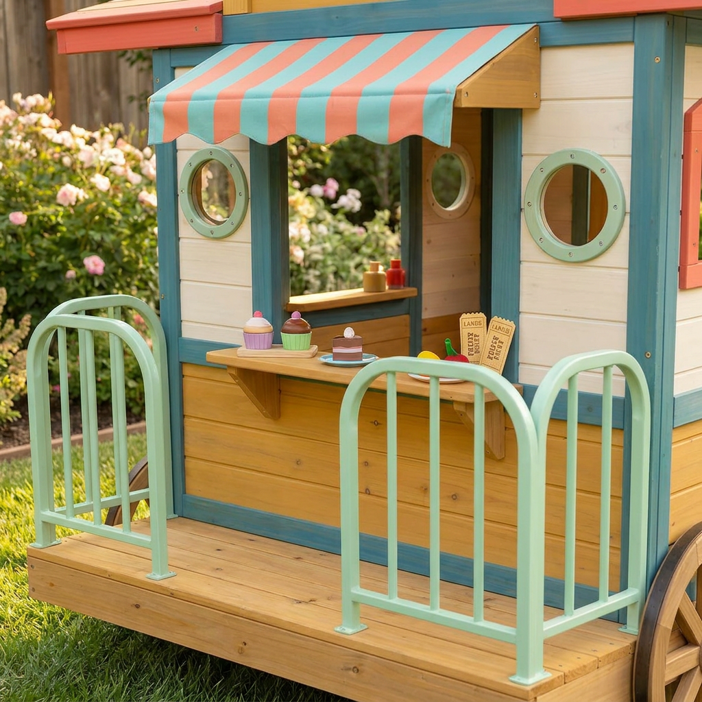 Treat Wagon Garden Playhouse for Kids