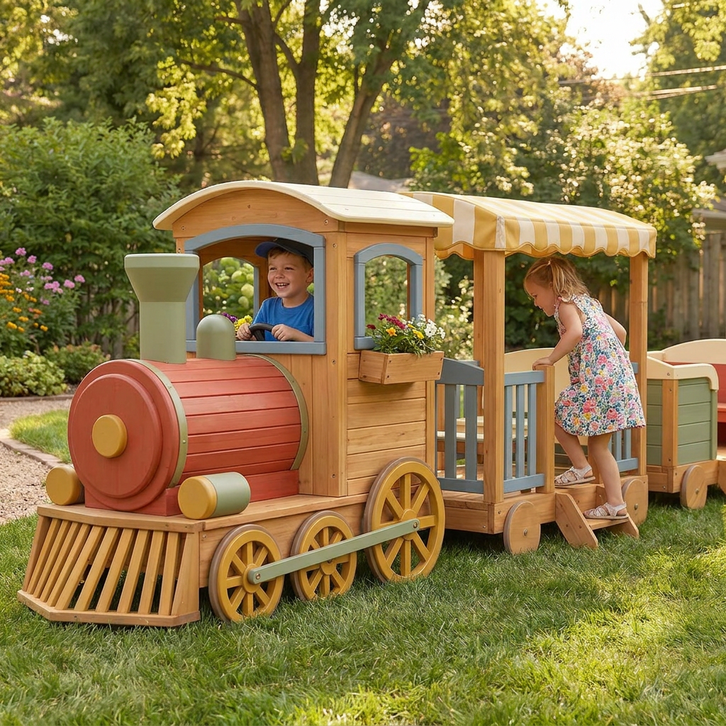 Little Railway Adventure Garden Playset