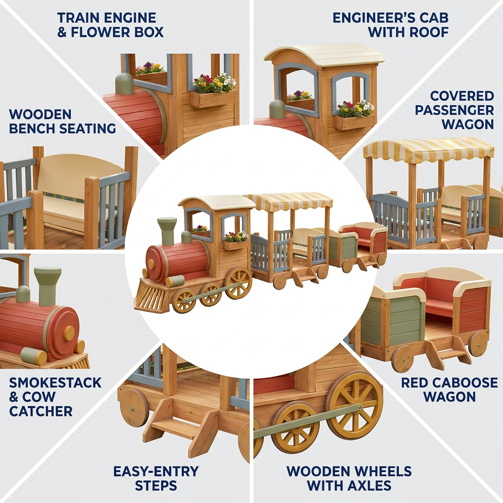 Little Railway Adventure Garden Playset