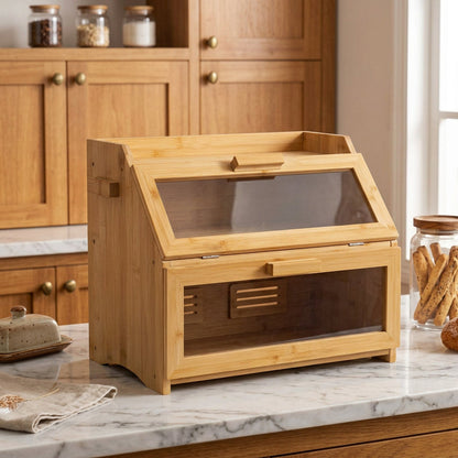 BREADZELORA – Stylish Bread Box for Organized Kitchen Countertops
