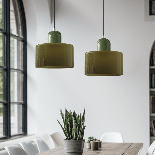 CHROMELIXA – Colorful Bauhaus Pendant Lamp for Modern Interiors