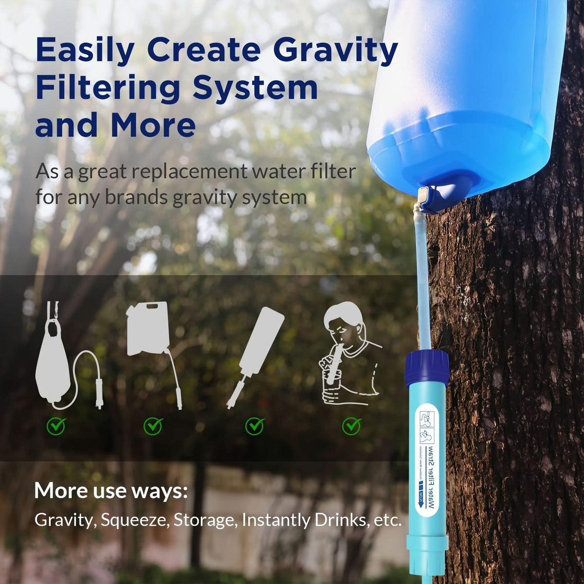 OUTDOORPURE – Mini Water Purifier for Camping Adventures